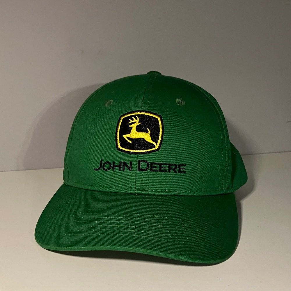 John Deere Green Baseball SnapBack Cap with Embroidered Logo